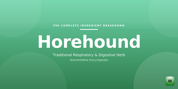 The Complete Ingredient Breakdown: Horehound