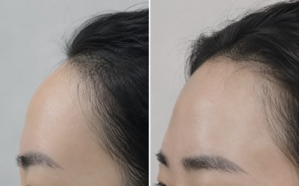 How to Reduce a Large Forehead Significantly (Feat. M-Shaped Hairline Recession) — 6