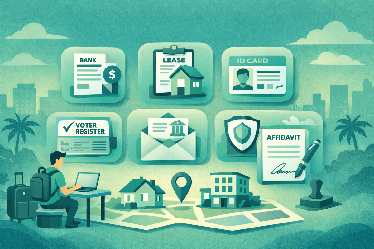 How to prove US residency without utility bills