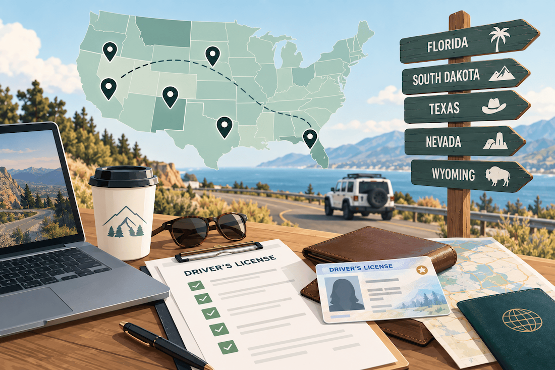 5 easiest states to get a driver's license as a nomad or expat (2026)