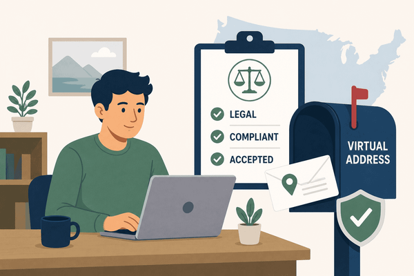 Is a virtual address legal in the USA?