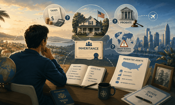 Inheriting US assets while living abroad: taxes & estate planning gaps