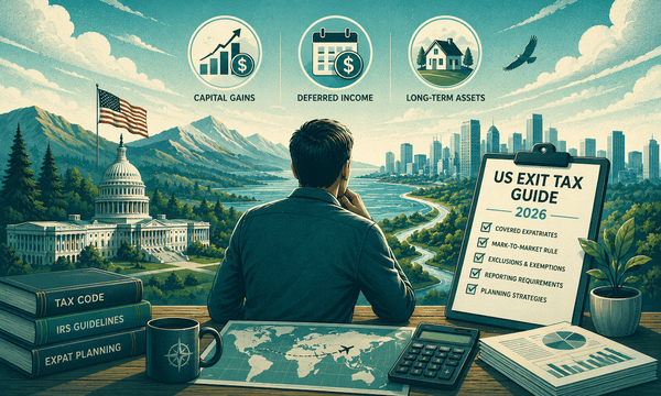 US exit tax guide: capital gains, deferred income & long-term assets (2026)
