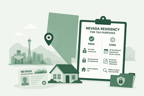 Nevada residency for tax purposes: pros, cons & how it compares