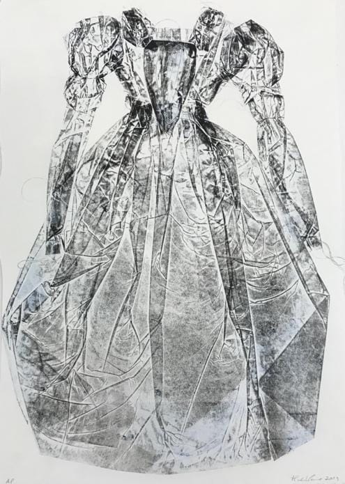 A drawing of a person's dress

Description automatically generated