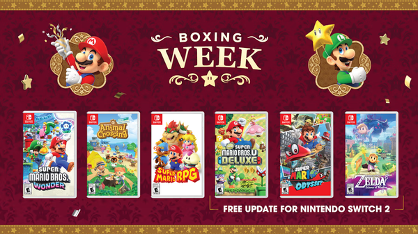 Nintendo Canada Boxing Week Bundles, Deals, & Special Offers