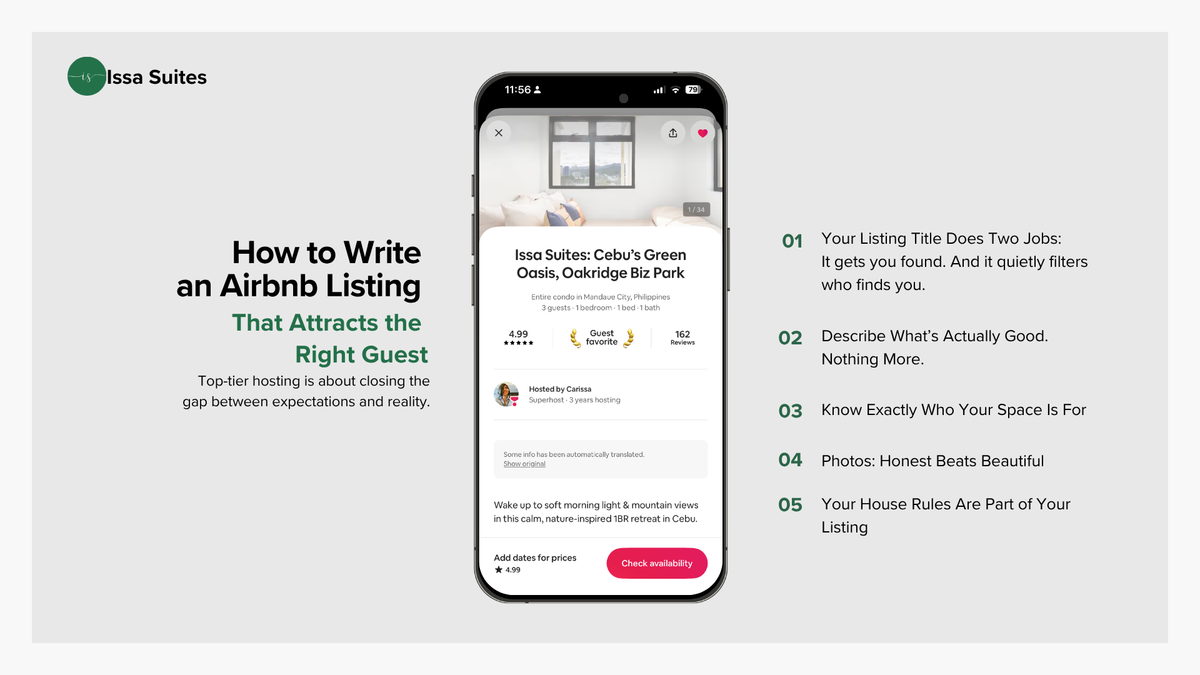How to Write an Airbnb Listing That Attracts the Right Guest