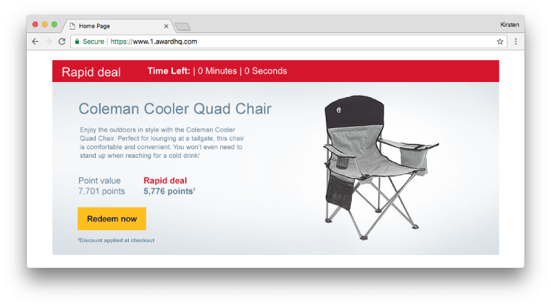 Rapid Rewards Deal for Coleman Chair Rapid Rewards Deal for Coleman Chair