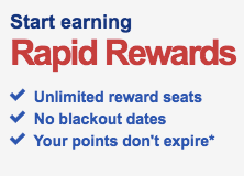 Rapid Rewards program features Rapid Rewards program features