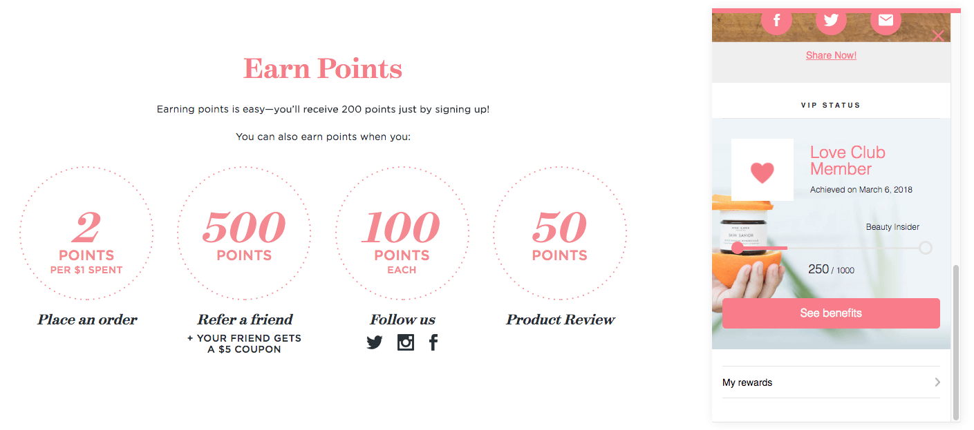 One Love Organics Rewards Program