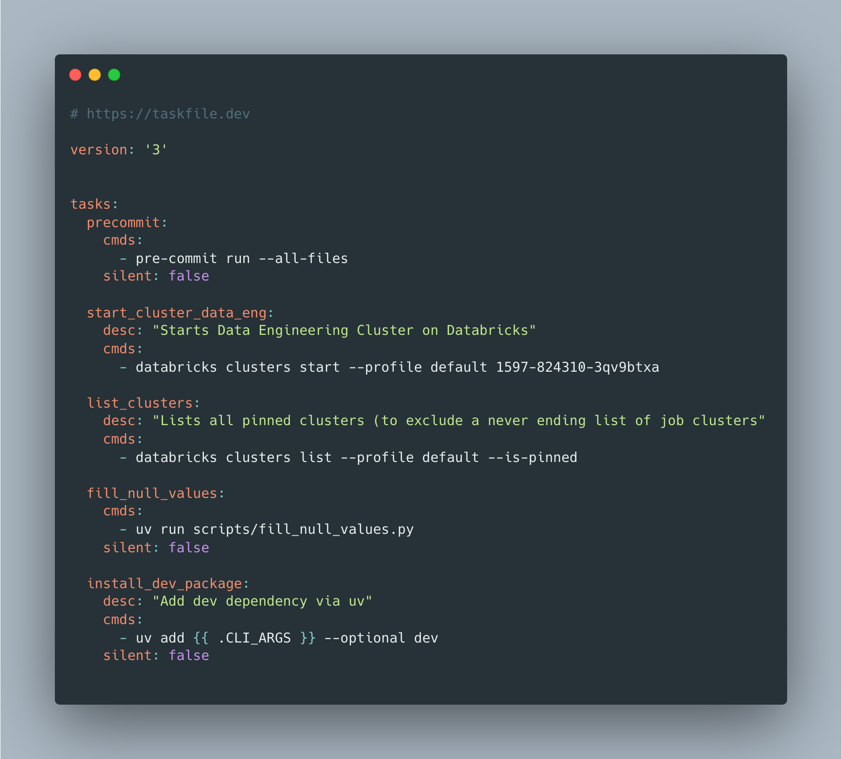 Using Taskfile with uv and pyproject.toml to manage your Python Machine Learning projects
