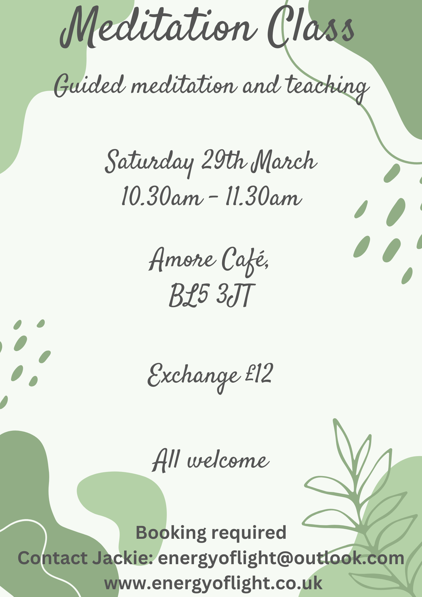 Meditation class