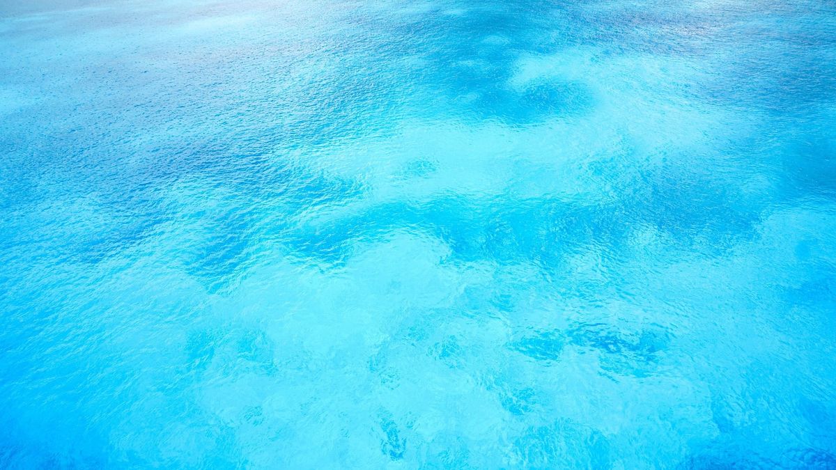 bright and beautiful blue Caribbean Sea