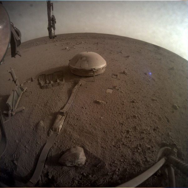What is likely the final image from InSight on the surface of Mars. Photo Credit — NASA / JPL-Caltech