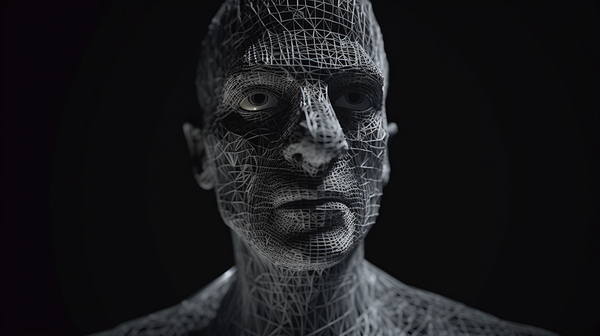 A scanned, malevolent, figure.