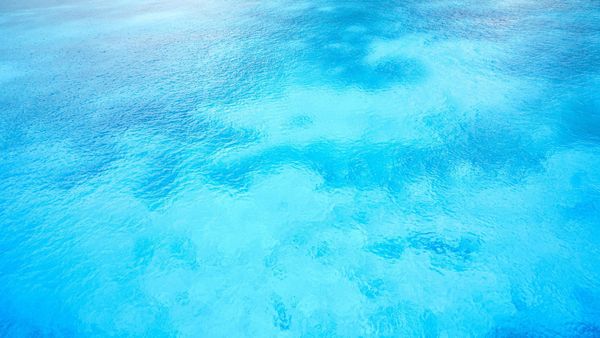 bright and beautiful blue Caribbean Sea