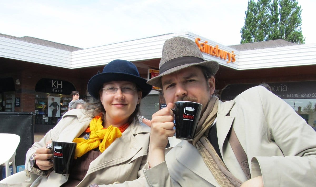 Ignas Kalpokas junto a su esposa Julia Kalpokiene. Fuente:&nbsp;https://www.delfi.lt