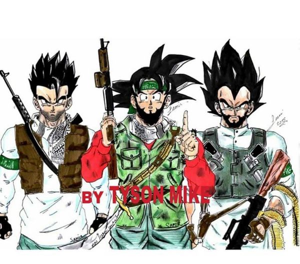 Kame Hame Akbar: la obra del artista marroquí que reversionó a Goku y Vegeta