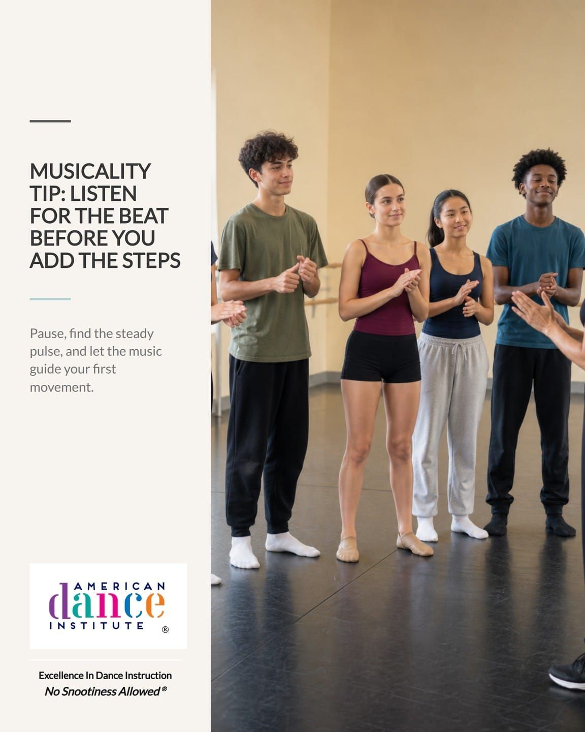 Musicality Tip: Hear the Beat First, Then Add the Steps