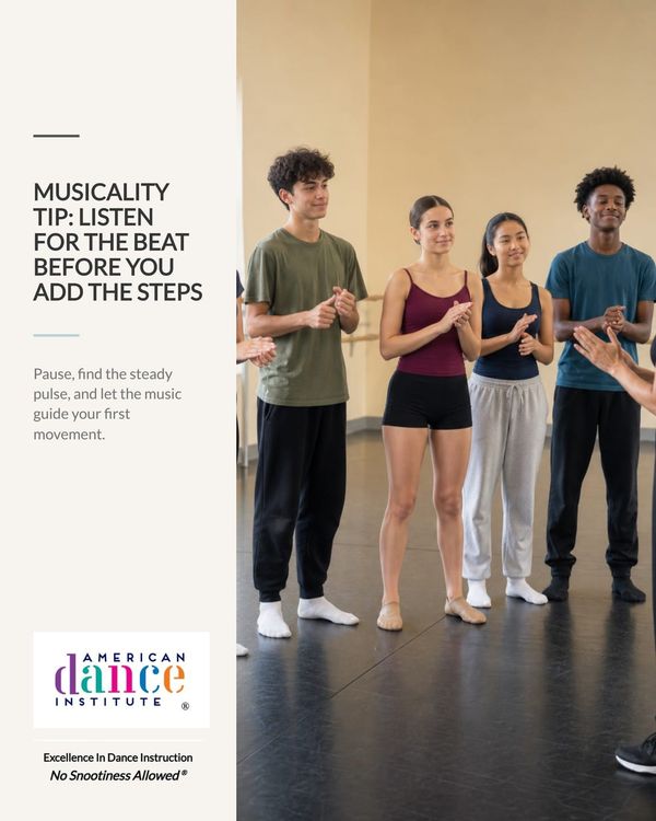 Musicality Tip: Hear the Beat First, Then Add the Steps