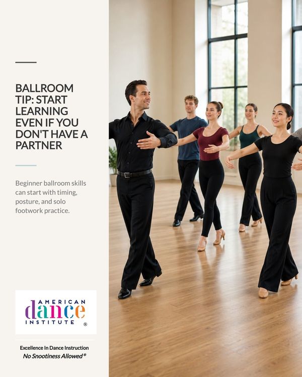 Ballroom Tip: You Can Start Even Without a Partner