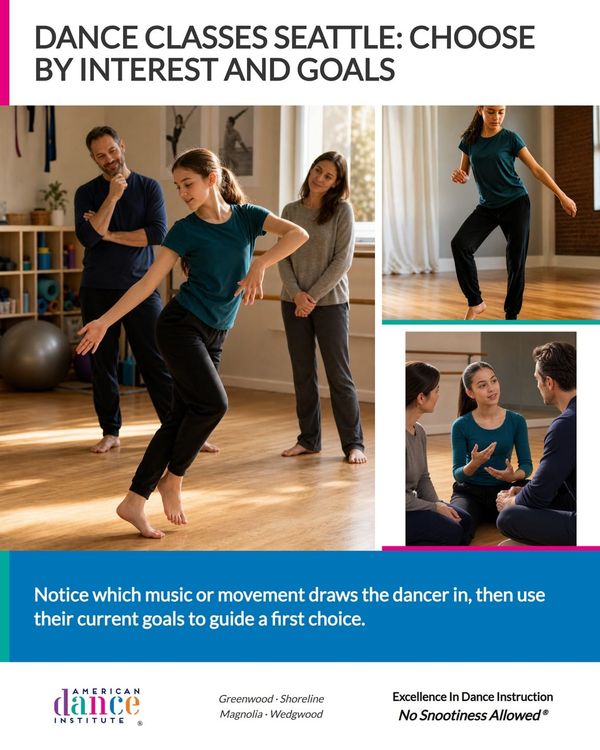 A first dance style doesn’t have to be forever. Start by noticing which music, movements, or kinds of performance draw t