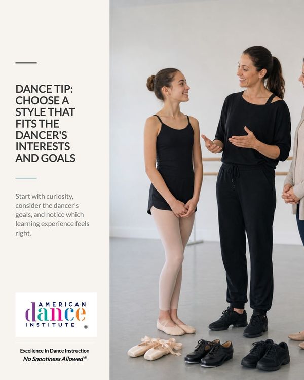 Dance Tip: Select a Style That Matches the Dancer’s Interests and Goals