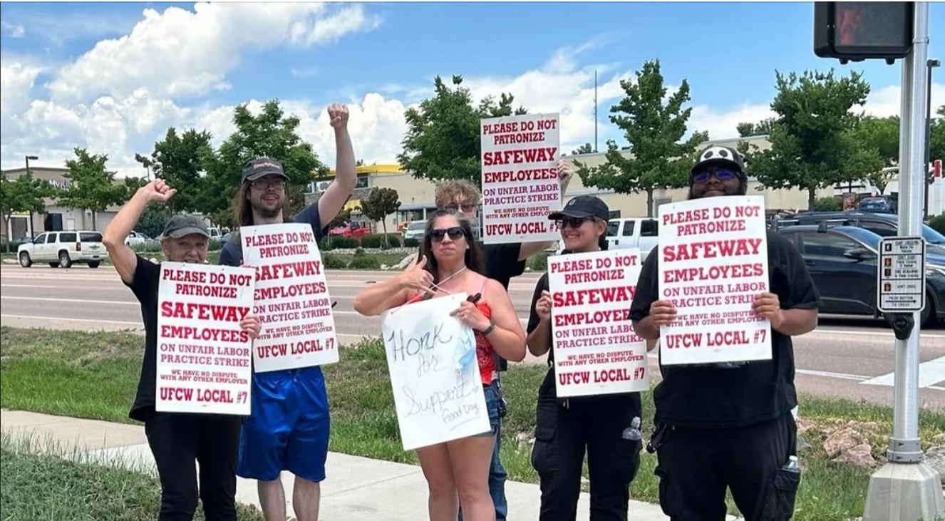 Colorado Grocery Store Strike Expands to 38 Stores - Fed Unions Win Victory on Budget Bill - Writers Union Protests Paramount Deal -