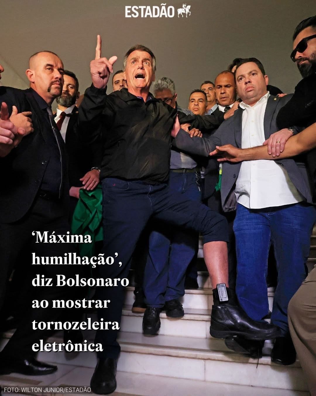 Photo: Bolsonaro With His Electronic Ankle Device