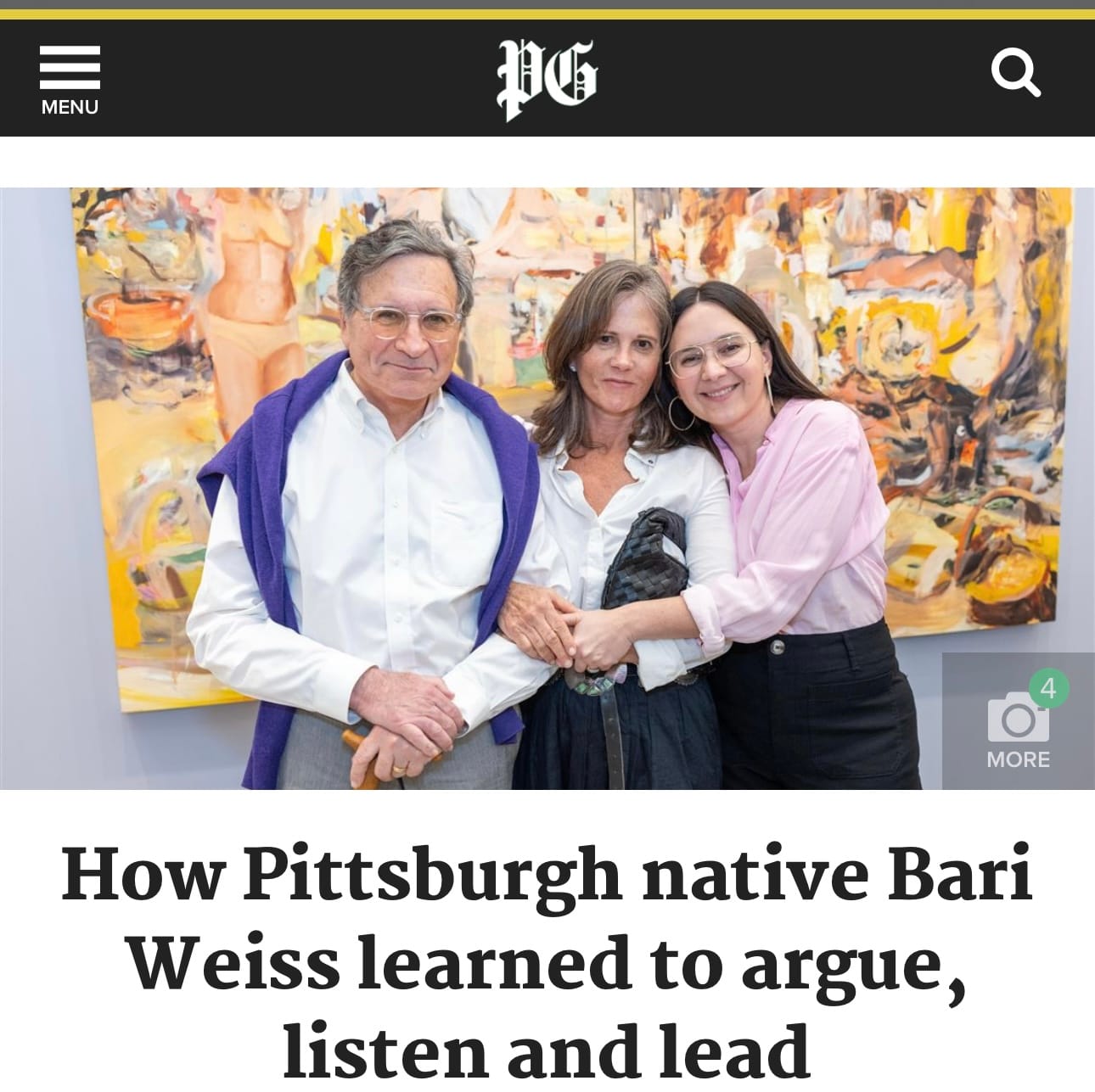 Bari Weiss Crosses Pittsburgh Post-Gazette Picket Line