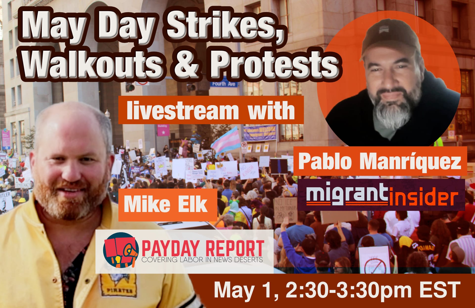 LIVESTREAM of May Day Protest from Around the country