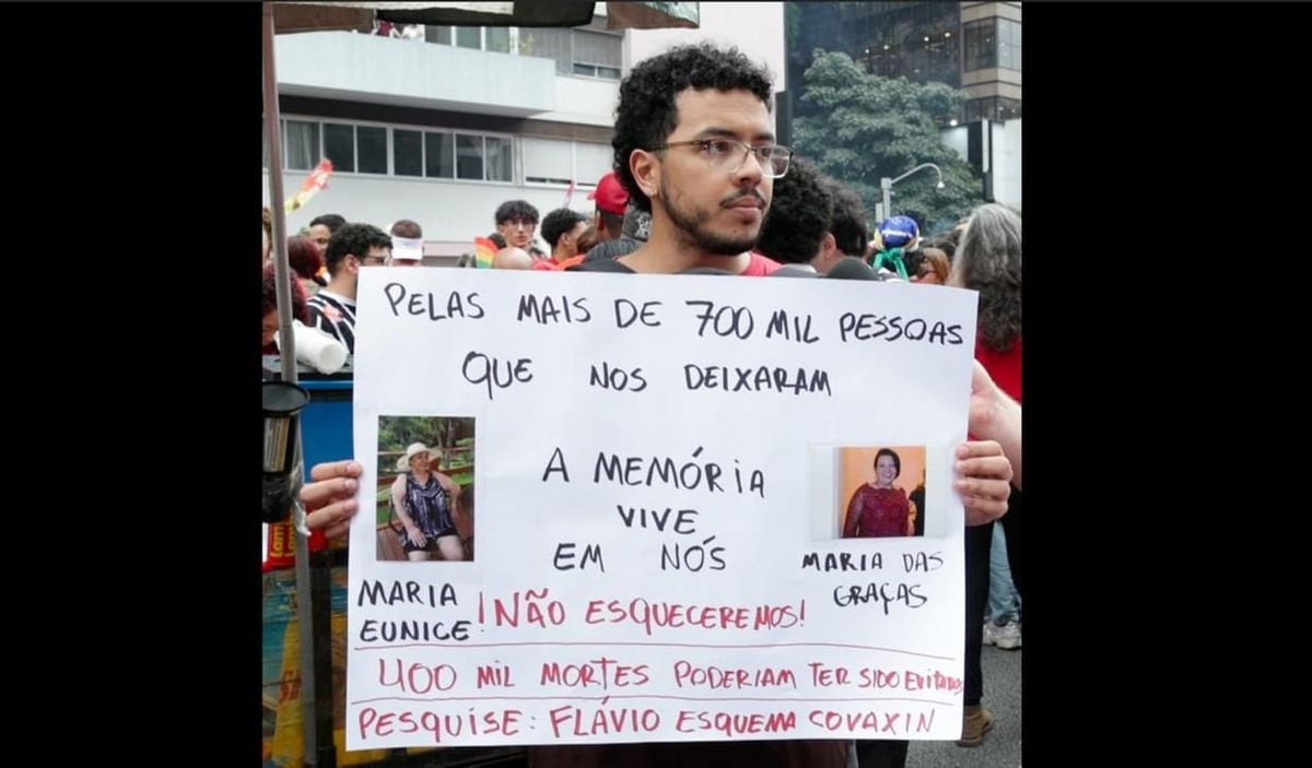 A Brazilian Cries Describing How Flavio Bolsonaro Shady COVID Vaccine Deal Lead to His Grandmother's Death