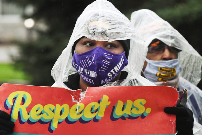 Unions Mobilize for General Strike Against Trump - UFCW Criticized for Inaction at Waterloo Tyson Plant - 600 Mass Nurses Unionize