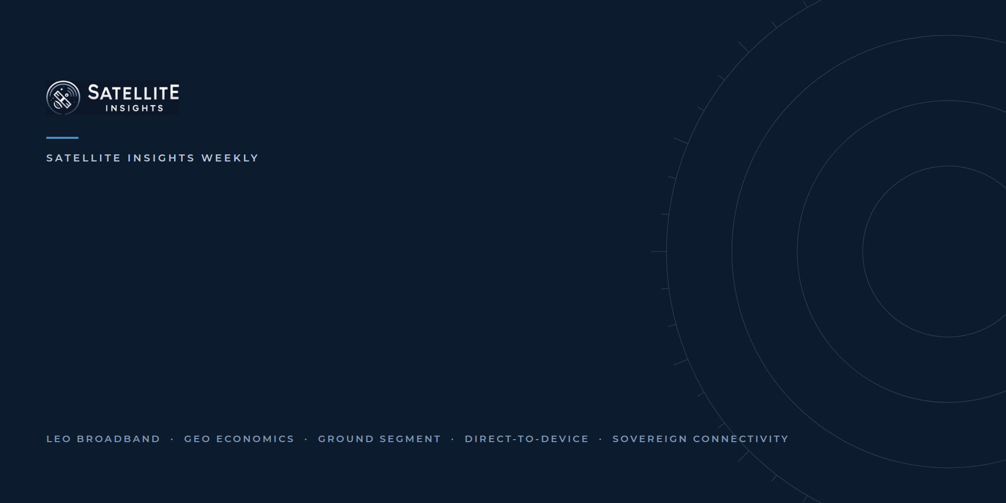 Satellite Insights Weekly