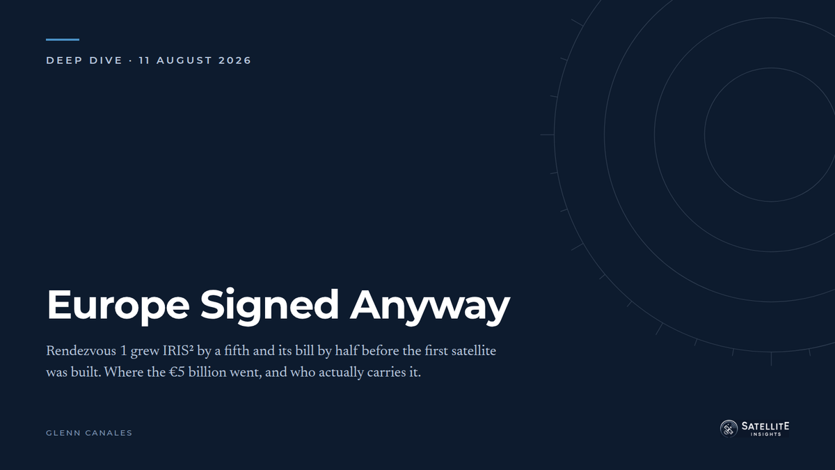 IRIS² Got Bigger and 48 Percent More Expensive. Europe Signed Anyway. — Deep Dive