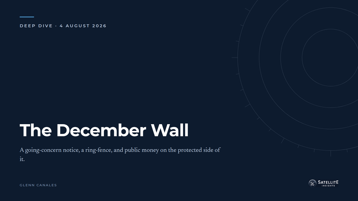 Telesat Says Its Cash Will Not Cover December. Ottawa Is Still Funding Lightspeed