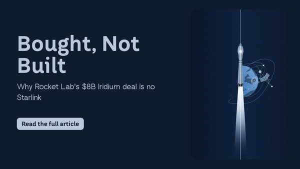 Bought, Not Built: Why Rocket Lab's Iridium Deal Isn't the Next Starlink