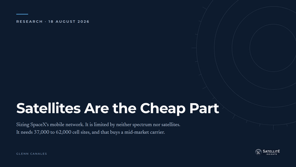 Satellites Are the Cheap Part: Sizing SpaceX's Mobile Network