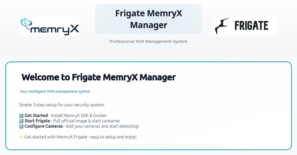 MemryX Frigate Manager