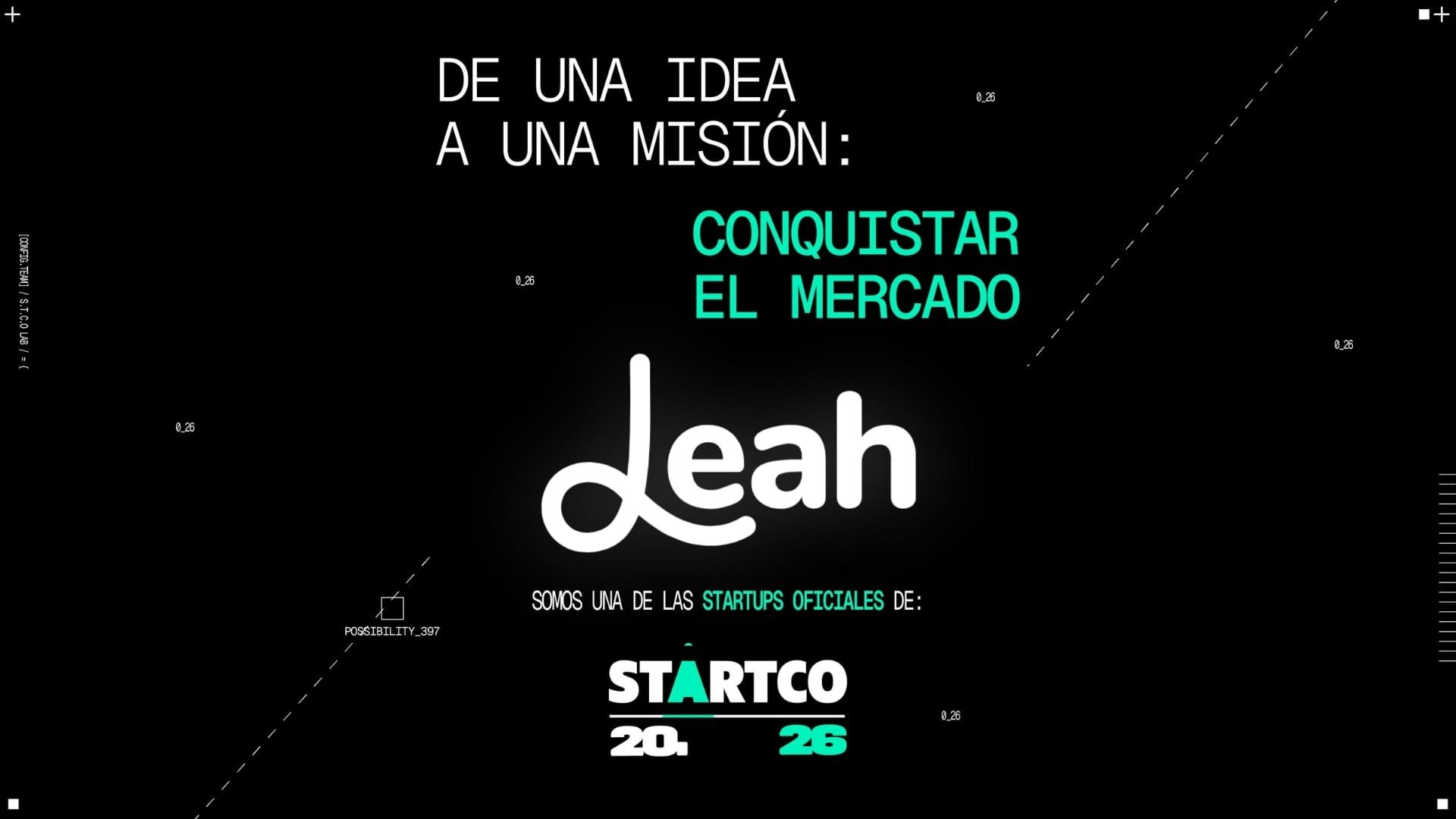 La innovación se encuentra con la ejecución. "Leah en StartCo 2026"