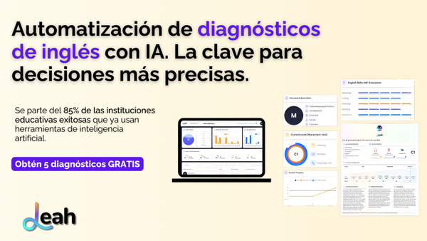 Automatización de diagnósticos de inglés con IA. La clave para decisiones más precisas.