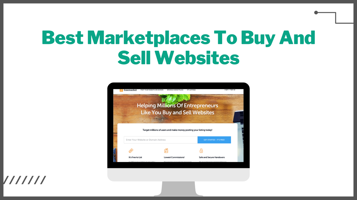 Best Marketplaces To Buy And Sell Websites ⚙️