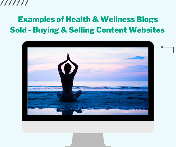 Examples of Health & Wellness Blogs Sold - Buying & Selling Content Websites 🧘