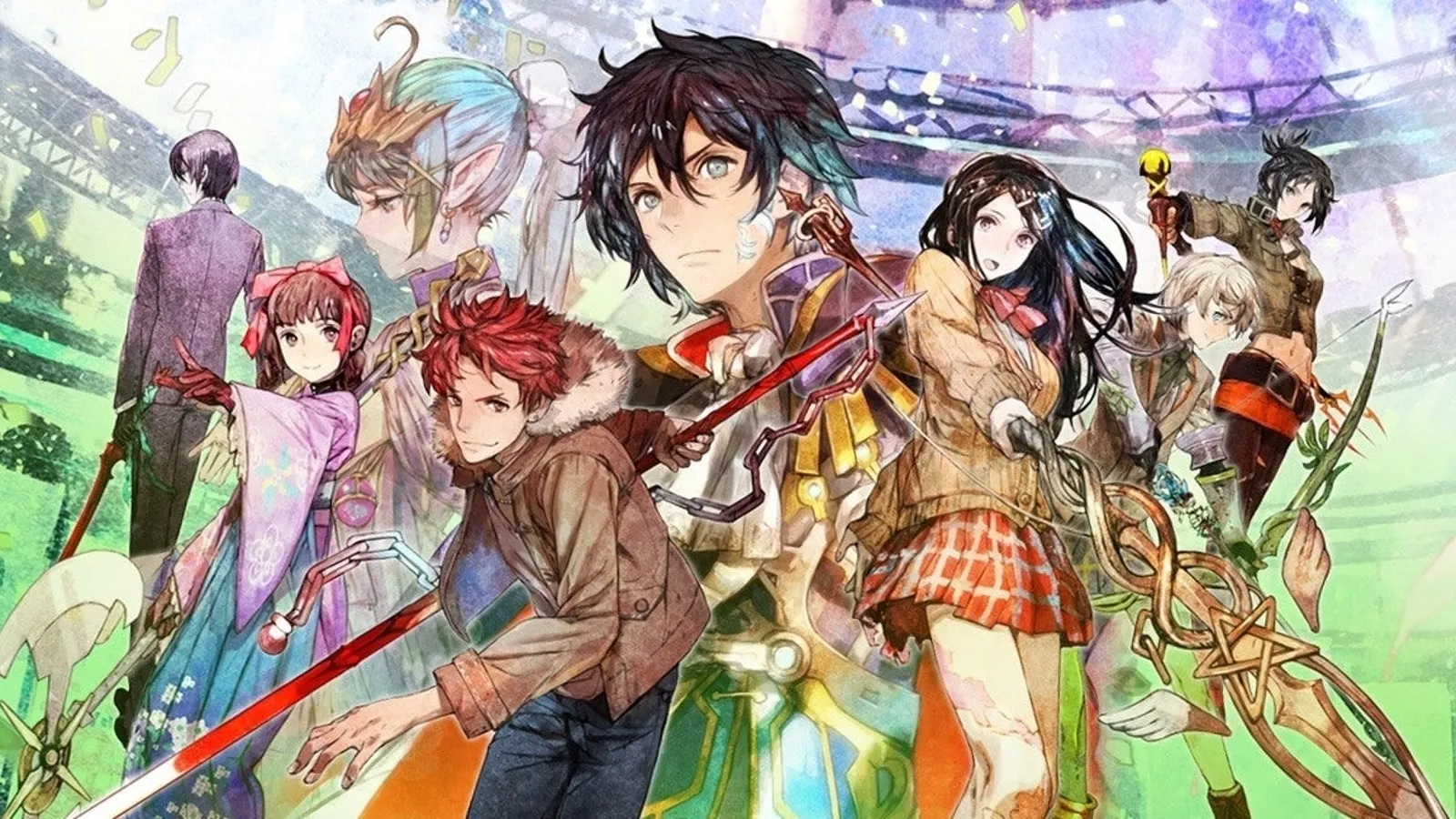 Tokyo Mirage Sessions key art shows all the characters bunched up together