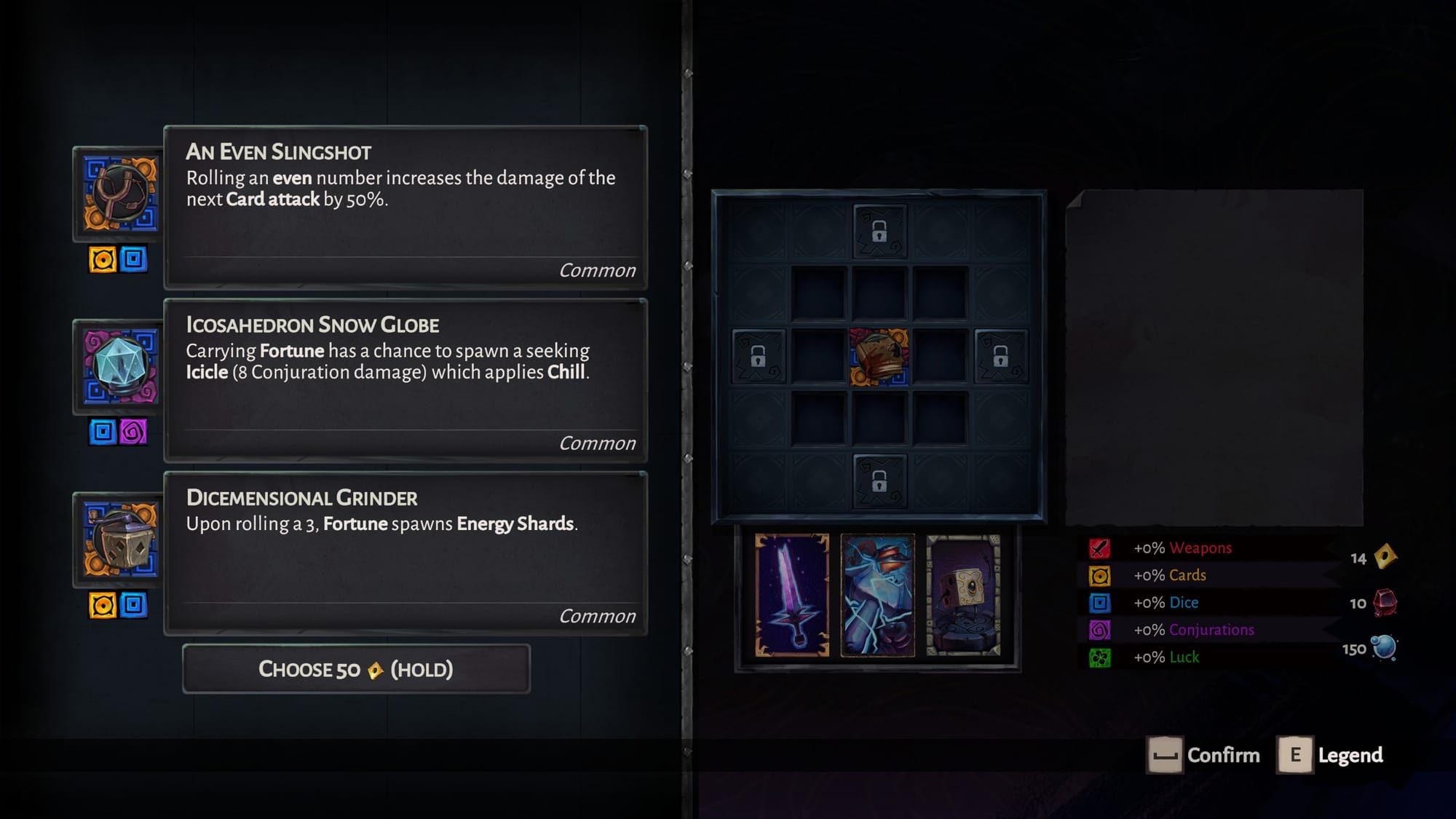 Various relics offering different stat boosts for Aleksandra