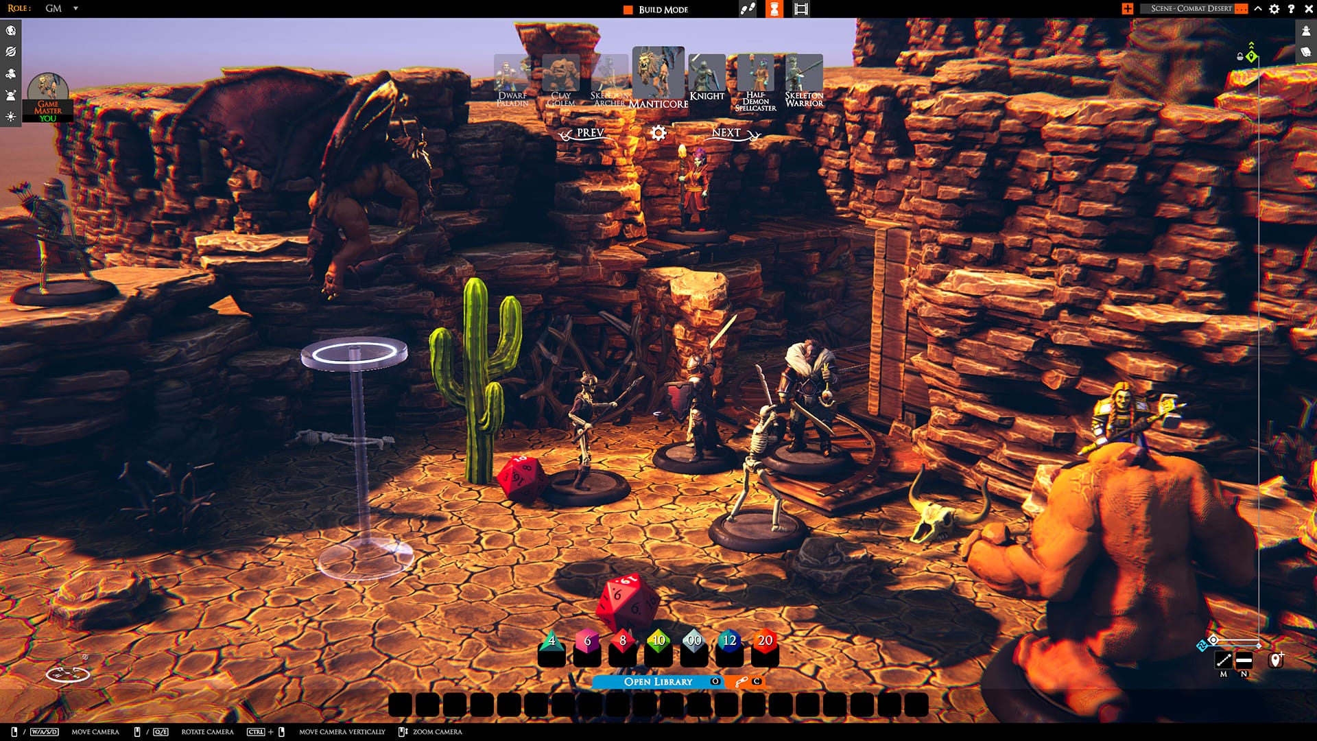 A Talespire screenshot showing multiple characters fighting