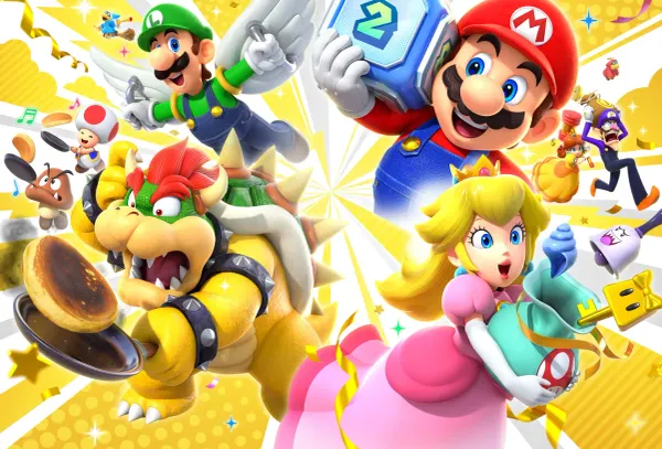 Multiple characters performing different actions like cooking food, holding items, coins and more.