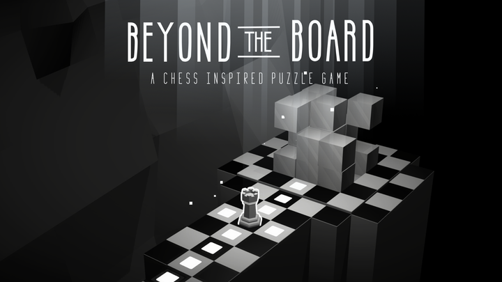 Beyond the Board key art shows a rook travelling on a mishaped chess board