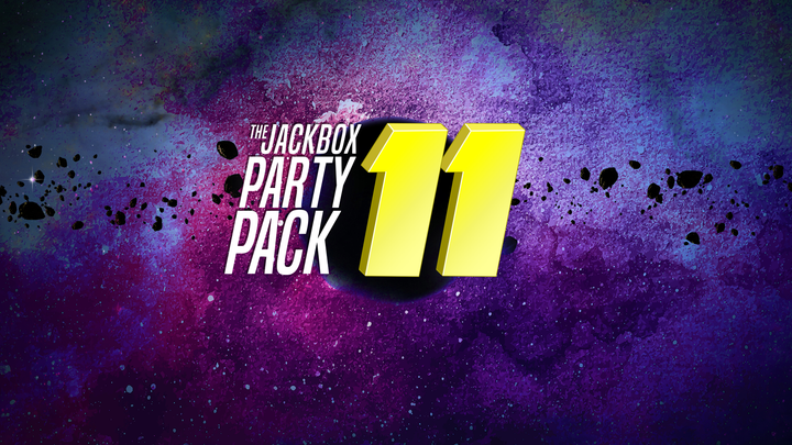 The Jackbox Party Pack 11 logo shows the text and number over a planet with outer space visible in the background