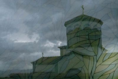 A reflection in Old Town Plovdiv